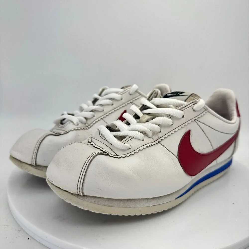 Nike Classic Cortez White Red Women Comfort Sneaker Shoes 807471-103 Size 7